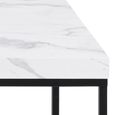 Barossa White Marble Effect 110cm Coffee Table