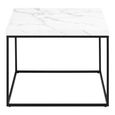 Barossa Coffee Table - Square - White Marble Effect