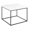 Barossa Coffee Table - Square - White Marble Effect