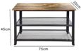 Barren Rustic Oak Tall Slim Coffee Table