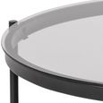 Bayonne Coffee Table - Round - Smoked Glass