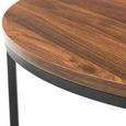 Bellini Nest of Coffee Tables - Set of 2 - Round - Walnut