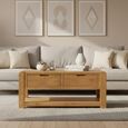Bergen Coffee Table - 2 Drawer - Oak
