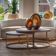 Bloomville Shagreen Top Round 2 Tier Coffee Tables