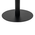 Bolzano Coffee Table - Round - White Marble Effect - Black Base