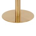 Bolzano Coffee Table - Round - White Marble Effect - Gold Base