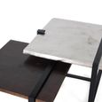 Bondemali Coffee Table - Aged White and Black - Set of 2