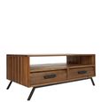 Brooklyn Coffee Table - Fir Wood - 2 Drawer