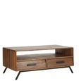 Brooklyn Coffee Table - Fir Wood - 2 Drawer