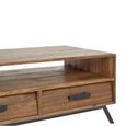 Brooklyn Coffee Table - Fir Wood - 2 Drawer