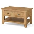 Burford Coffee Table - 2 Drawer - Oak