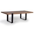 Caerleon Coffee Table - Industrial Style - Acacia Wood