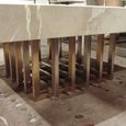 Cage Occasional Table - Marble with Metal Base - Variation Available