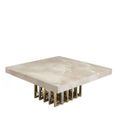 Cage Occasional Table - Marble with Metal Base - Variation Available