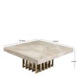 Cage Occasional Table - Marble with Metal Base - Variation Available
