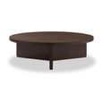 California Coffee Table - Large Round - Dark Oak