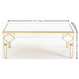 Casablanca Mirrored Gold Trim Coffee Table