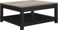 Castro Coffee Table in Weathered Oak and Black - 5047196PCOMUK