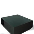 Chamamba Coffee Table - Dark Green Metal - Square