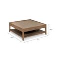 Chesterton Coffee Table Square Natural Rattan
