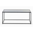 Chicago Coffee Table - 110cm - Smoked Glass