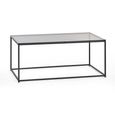 Chicago Coffee Table - 110cm - Smoked Glass