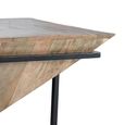 Chinangali Coffee Table - Industrial Style - Mango Wood - Round