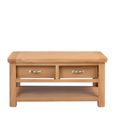 Clarion Coffee Table - 2 Drawer - Oak