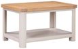 Clarion Coffee Table - with Shelf - Oak and Grey
