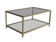 Clearance - Amberley Gold and Glass Coffee Table