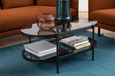 Clearance  - Briar Glass Oval 95cm Coffee Table - FSS15962