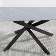 Clearance - Chopstick Grey Glass Coffee Table with Black Metal Legs