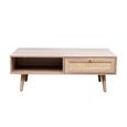Clearance - Ferrero Natural and Woven Rattan 1 Drawer Coffee Table