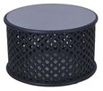 Clearance - Jaipur Lattice Black Mango Wood Round Coffee Table - Brand New Item