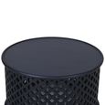 Clearance - Jaipur Lattice Black Mango Wood Round Coffee Table - Brand New Item