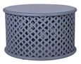 Clearance - Jaipur Lattice Grey Mango Wood Round Coffee Table - Brand New Item