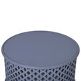 Clearance - Jaipur Lattice Grey Mango Wood Round Coffee Table - Brand New Item