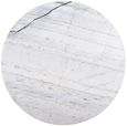 Clearance - Lexington White Carrara Marble Round Coffee Table - B77