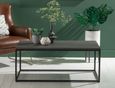 Clearance - Odom Grey Concrete Coffee Table with Black Metal Base - Brand New Item