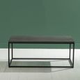 Clearance - Odom Grey Concrete Coffee Table with Black Metal Base - Brand New Item