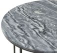 Clearance - The Glam Home Black Round Coffee Table, Marble Top - Brand New Item