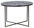 Clearance - The Glam Home Black Round Coffee Table, Marble Top - Brand New Item