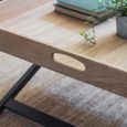 Clockhouse Butlers Coffee Table Square Carbon and Natural Oak