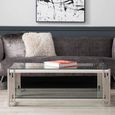 Cohen Coffee Table - Clear Glass and Chrome