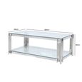 Cohen Coffee Table - Clear Glass and Chrome