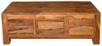 Cuban Sheesham Wood Storage Coffee Table
