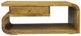 Curved Edge Mango Wood 1 Drawer Coffee Table
