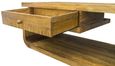 Curved Edge Mango Wood 1 Drawer Coffee Table