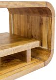 Curved Edge Mango Wood Coffee Table