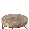 Darambue Coffee Table - Mango Wood - Painted - Round
